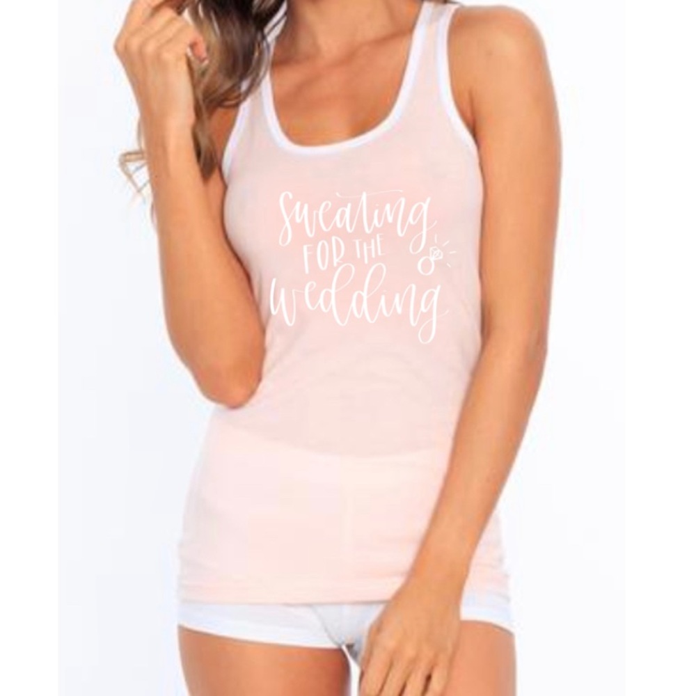 LAST CALL Sweating for the Wedding Tank Top